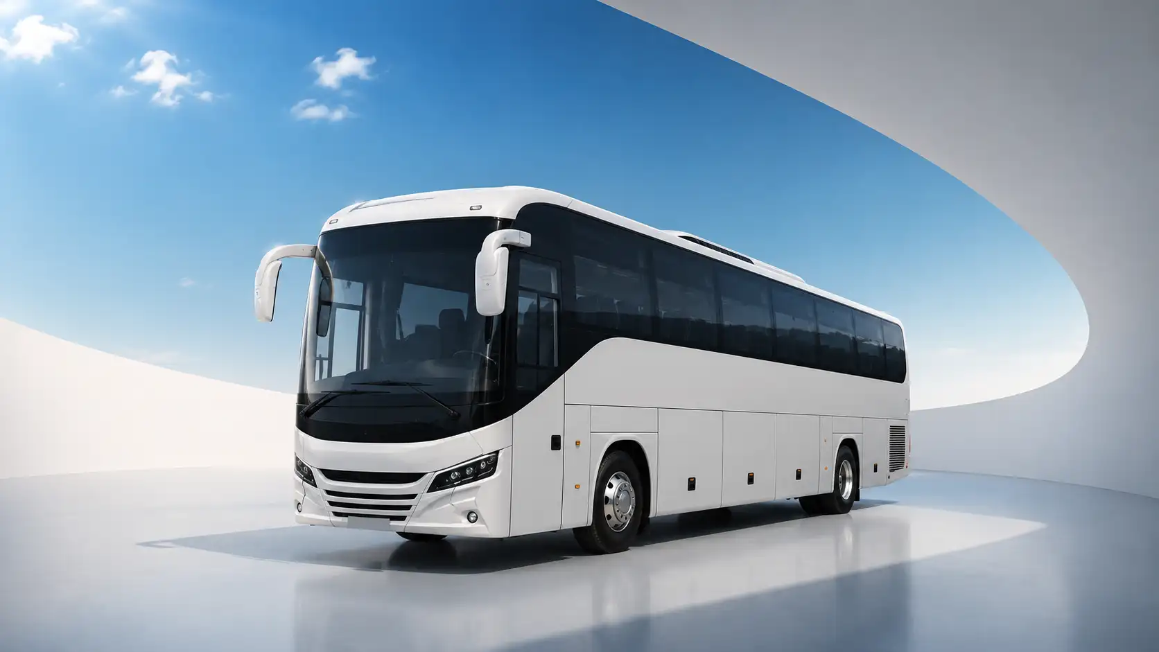 Modern coach bus